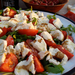 Salade mozzarella bio